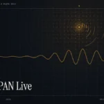 C-SPAN Live Stream guide illustration: amber signal rings and waveform with the title C-SPAN Live