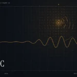 CNBC live stream guide illustration: amber signal waveform with the title CNBC