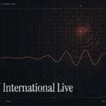 cnn international live guide illustration: coral signal rings and waveform with the title CNN International Live