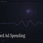 midterm ad spending illustration: abstract signal design with the title Record Ad Spending