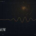 MSNBC live stream guide illustration: amber signal rings and waveform with the title MS NOW